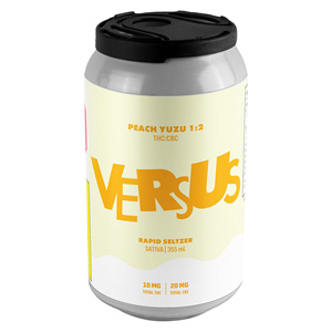 Versus - Peach Yuzu 1:2 THC/CBC Rapid Seltzer - Sativa - 355ml